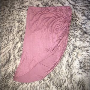 Casual skirt with open flap